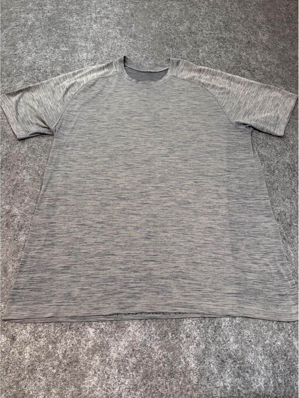 Lululemon Mens Metal Vent Tech Heather Gray Short Sleeve Training Shirt Size XL